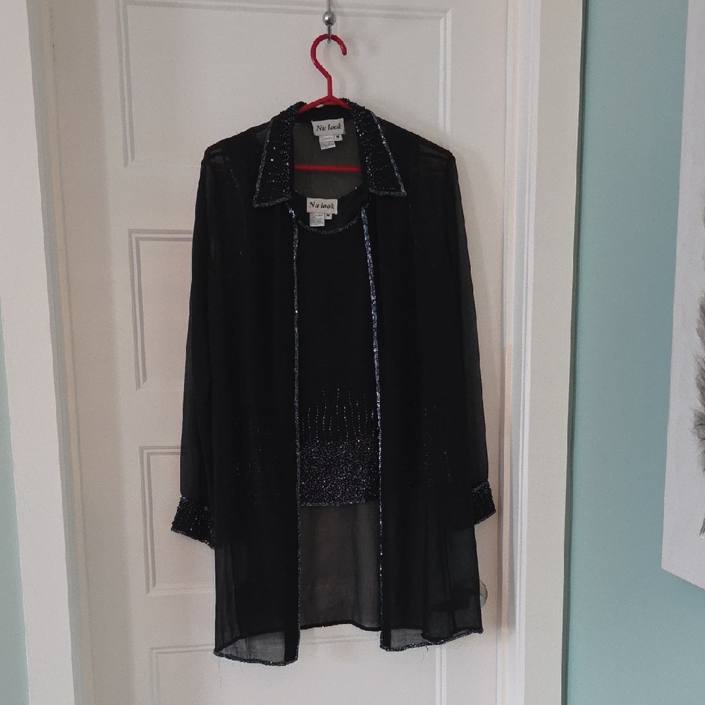 Black Sheer 2 Piece Set